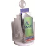 MAPİ 4 YÖNLÜ 8 RAF AFİŞ TAŞIYICI STAND (DÖNER SİS.) (A4)