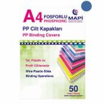 Mapi A4 450 mic 50 li Mavi Kum Desen Opak Cilt Kapağı