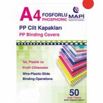 Mapi A4 450 mic 50'li Kırmızı Kum Desen Opak Cilt Kapağı
