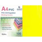 Mapi Cilt Kapağı A-4 100 Adet Sarı