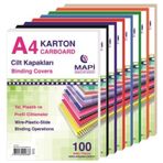 Mapi Cilt Kapağı A-4 100 Adet Şeffaf