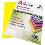 Mapi Cilt Kapağı Plastik Opak A4 160 Micon Sarı 2040206 (100 Lü Paket)