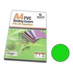 Mapi Cilt Kapagi Plastik Opak A4 160 Micron Yesil Cilt Kapagi (100 Lu Paket)