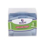 Mapi Kart Poşeti Oval Şeffaf Şeritli 100 Lü Şeffaf 910 10 02