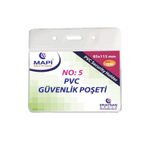 Mapi Kart Poşeti Yatay Güvenlik 85x115 Mm Şeffaf (100 Lü Paket)