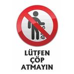 Mapi ‘lütfen Çöp Atmayın’ Pvc Plastik Uyarı Levhası (30X42 CM)