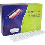 mapibind spiral plastik 235-280 sayfa kapasiteli 28 mm beyaz 2012800 (50 li paket) - Yok