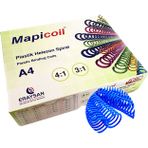 MAPİCOİL 3:1 PLASTİK HELEZON SPİRAL 18MM MAVİ 100 AD. 36 LOP