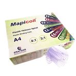 MAPİCOİL 3:1 PLASTİK HELEZON SPİRAL 22MM ŞEFFAF 50 AD. 36 LOP