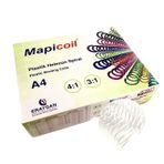 MAPİCOİL 4:1 PLASTİK HELEZON SPİRAL 18MM.BEYAZ 100 AD. 48LOP