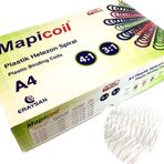 MAPİCOİL 4:1 PLASTİK HELEZON SPİRAL 8MM.BEYAZ 200 AD. 48 LOP