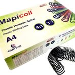 MAPİCOİL 4:1 PLASTİK HELEZON SPİRAL 8MM.SİYAH 200 AD. 48 LOP