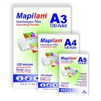 Mapilam 125 Micron A5 Şeffaf 216 X 155 mm MAT Laminasyon Filmi