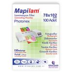 Mapilam 150 Micron Parlak 78x102 mm Laminasyon Filmi