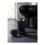 MappleHome Silikon Tuvalet Fırçası Krom Kaplama Akıllı Kapak Soft Toilet Brush Siyah