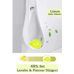Maproworld 48'li Set Limon Kokulu Pisuvar Süzgeci – Lavabo Yer Gideri Koku Giderici Hijyenik Tuvalet Matı