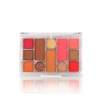 MAQYA Cosmetics 12'li Simli Glitter Göz Farı Makyaj Paleti Çok Renkli 01