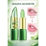 MAQYA KOZMETİK ALOEVERA ÖZLÜ SİHİRLİ RUJ VE DUDAK NEMLENDİRİCİ BALM-BESLEYİCİ ONARICI RENKLENDİRİCİ