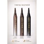 MAQYA KOZMETİK Fine Sketch Microblading Kalıcı Kaş Kalemi 3 Adet-Kaş Doldurma-Suya Dayanıklı Kahve/Açık Kahve/Siyah