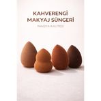 MAQYA KOZMETİK Soft Kahve Yüksek Kalite Kahverengi Makyaj Süngeri
