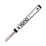 Marabu 12400101070 - YONO Marker, Beyaz 070, Çok Yönlü Akrilik Kalem, İnce Japon Yuvarlak Uçlu, 0,5 - 1,5 mm, Su Bazlı, Işığa Dayanıklı ve Su Geçirmez, Neredeyse Tüm Zeminler İçin