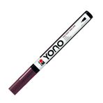 Marabu 12400101285 - YONO Marker, Kahverengi 285, Çok yönlü akrilik kalem, ince Japon yuvarlak uçlu 0,5 - 1,5 mm, su bazlı, solmaz ve su geçirmez, neredeyse tüm zeminler için