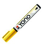 Marabu 12400102019 - YONO Marker, Sarı 019, Çok yönlü akrilik kalem, Japon kama uçlu 0,5 - 5 mm, su bazlı, solmaz ve suya dayanıklı, neredeyse tüm zeminler için