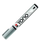 Marabu 12400102078 - YONO Marker, Gri 078, Çok yönlü akrilik kalem, Japon kama uçlu 0,5 - 5 mm, su bazlı, solmaz ve suya dayanıklı, neredeyse tüm zeminler için