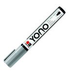 Marabu 12400103078 - YONO Marker, Gri 078, çok yönlü akrilik kalem, Japon yuvarlak uçlu, 1,5-3 mm, su bazlı, solmaz ve suya dayanıklı, neredeyse tüm zeminler için