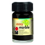 Marabu 130539073 Easy Marble Efekt ve Ebru boyası 073 15ml Siyah, Siyah