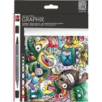 Marabu Aqua Graphix Mega Mash 12 Renk Kalem Seti