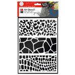 Marabu Art A4 Animal Print Comb Stencil