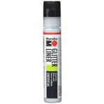 Marabu Glitter Liner 25 ml Silver Akrilik Boya