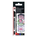 Marabu Graphix Permanent Marker Cift Uclu 4 Renk Set
