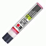 Marabu Metallic Liner 25 ml Rose Pink Kalem