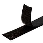 MARARDI Cırt cırtlı bant [siyah] çift taraflı dikiş için cırt cırtlı bant [5 metre x 30 mm] kanca ve halka [yapışmaz] ekstra güçlü ve dayanıklı şeritler, kıyafet, el işi, ev işleri için