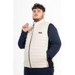Maraton Büyük Beden Erkek Dik Yaka Kolsuz Taş Rengi Yelek 21876 - 4XL