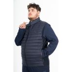 Maraton Büyük Beden Erkek Dik Yaka Lacivert Yelek - 5XL