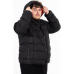 Maraton Büyük Beden Erkek Kapüşonlu Siyah Mont - 5XL