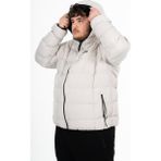 Maraton Büyük Beden Erkek Kapüşonlu Taş Rengi Mont - 5XL