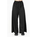 Maraton Comfort Kadın Bol Paça Siyah- Pantolon - XL