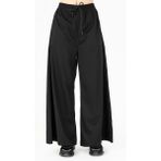 Maraton Comfort Kadın Bol Paça Siyah- Pantolon