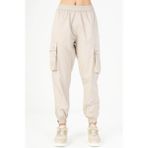 Maraton Comfort Kadın Dönüşlü Lastik Paça Taş- Pantolon - XL