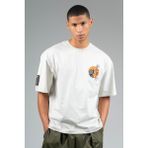 Maraton Oversize Erkek Bisiklet Yaka Gümüş Gri T-shirt - XL - Gümüş - Gri
