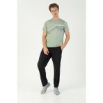 Maraton Regular Erkek Bisiklet Yaka Açık Yeşil- T-Shirt