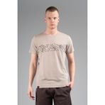 Maraton Regular Erkek Bisiklet Yaka Bejmelanj- T-Shirt - Bej Melanj