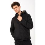 Maraton Regular Erkek Kapüşonlu Siyah- Ceket - 2XL