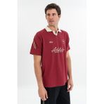 Maraton RELAX Erkek Polo Yaka Bordo T-shirt - XL