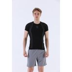Maraton SlimFit Erkek Bisiklet Yaka Kısa Kol Siyah T-shirt 821070 - L - XL