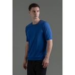 Maraton Slimfit Erkek Bisiklet Yaka Saks- T-Shirt - 2XL